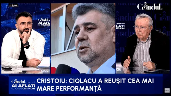 Ion Cristoiu salută revenirea lui Marcel Ciolacu: „A reușit o performanță. Să o ia de la capăt”