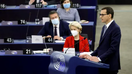 Bătălia dintre Bruxelles și Varșovia, în Parlamentul European. Premierul polonez: Constituția Poloniei are întâietate în fața dreptului european