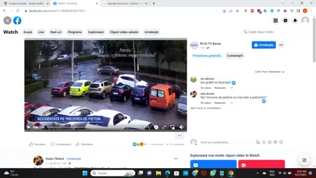 VIDEO | Un taximetrist A LOVIT DIN PLIN o tânără care se afla pe trecerea de pietoni! Femeia a fost aruncată câțiva metri în aer