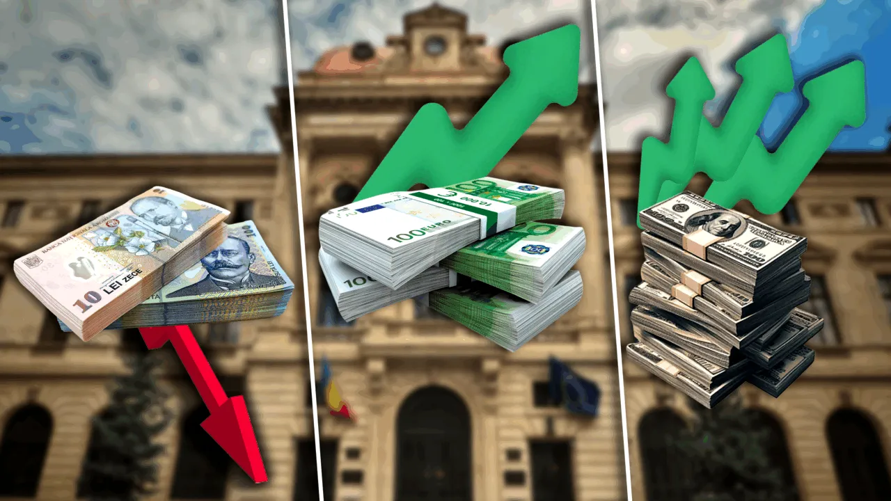 Leul este prăbușit! Euro își continuă ascensiunea. Dolarul a explodat! E recordul anului