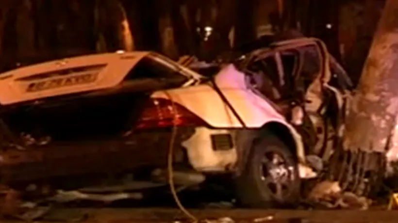Accident GRAV în Capitală, în noaptea de Revelion: Șoferul era rupt în două de beat
