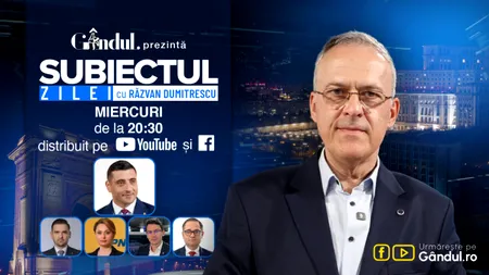 „Subiectul Zilei” cu Răzvan Dumitrescu începe miercuri, 05 august, de la ora 20:30, live pe Gândul. George Simion, dezvăluiri despre autorii crizei