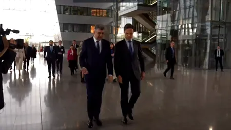 Marcel CIOLACU, întrevedere cu Mark Rutte. „Consolidarea relațiilor cu NATO e un pilon pe care ne clădim securitatea, apărarea și dezvoltarea”