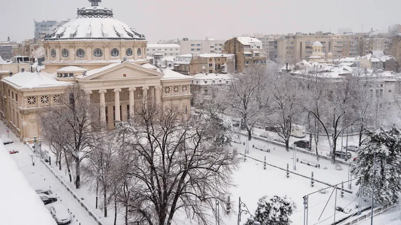 Iarna în București vine mai devreme decât ne-am fi așteptat! Prima ninsoare, în luna noiembrie