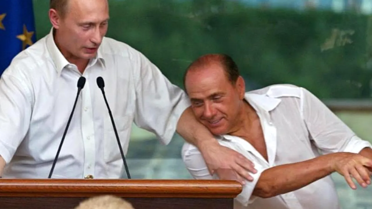 Putin și Berlusconi au fost serviți cu vin vechi de 240 de ani în Crimeea. Autoritățile din Ucraina au deschis o anchetă