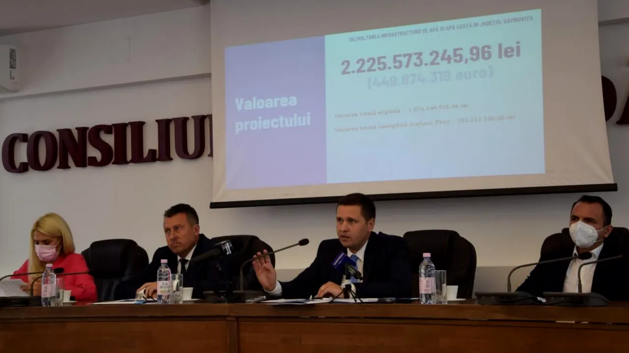 Peste 50 de localități din Dâmbovița vor avea rețele noi de apă și canalizare, construite cu fonduri europene de 450 milioane de euro