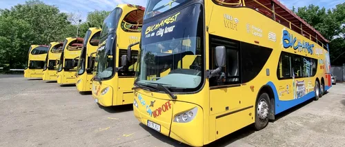 EXCLUSIV | „Alba-neagra” cu autobuze turistice cumpărate cu peste 420 de mii de euro. De ce nu a fost licențiat până acum “Bucharest City Tour”