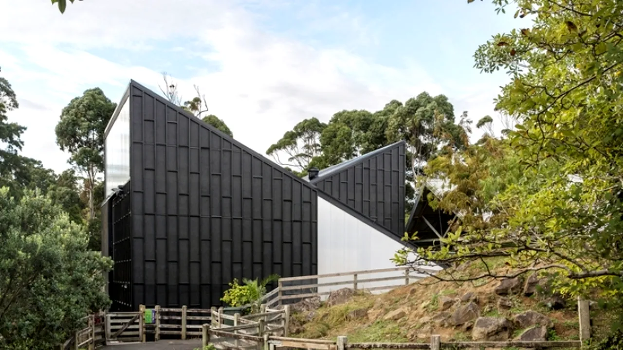 În punctul cel mai înalt, această vilă modernă are 10 metri. Imagini din interior: Ce ANIMAL are „camera lui