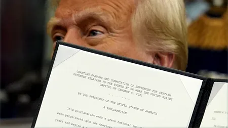 Trump a GRAȚIAT persoanele implicate în violențele produse la Capitoliu și a decretat stare de urgență la frontiera cu Mexicul