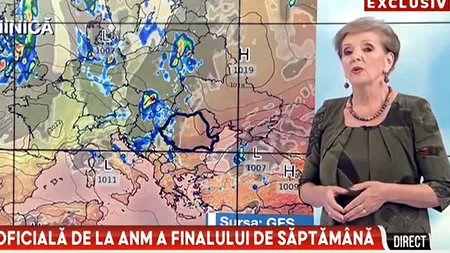 Prognoza meteo actualizată: vin ploi sub formă de aversă și cantități însemnate de apă. Vremea până la începutul săptămânii viitoare