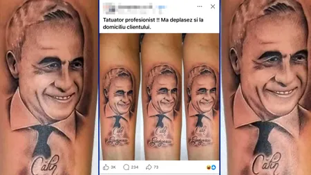Un tatuator român din Marea Britanie își face reclamă cu un tatuaj cu Călin Georgescu pe un grup de diaspora. Postarea a stârnit mii de reacții
