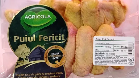 Care ieftinire? Câți lei costă un kilogram de aripi de pui 
