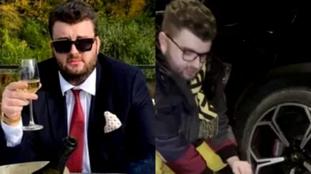 Victoraș Micula, o nouă aroganță! Și-a spălat roțile de la Lamborghini cu șampanie scumpă: „Să văd care curăță mai bine” (FOTO)