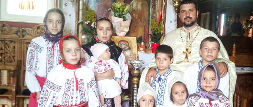 POVESTEA preotului Alexandru din Drăgușeni. Are 9 copii până la 38 de ani și nu vrea să se oprească aici