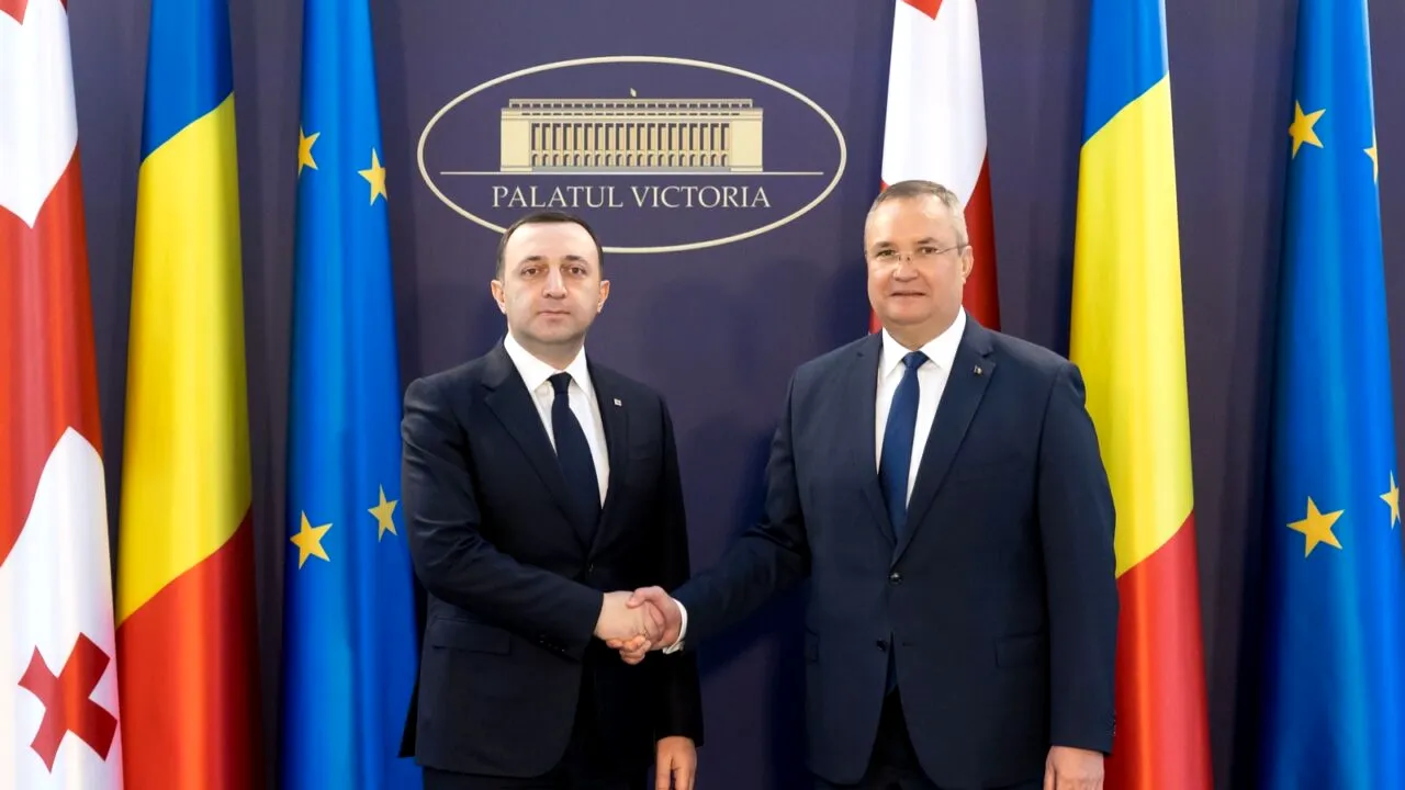 Nicolae Ciucă și prim-ministrul Georgiei, Irakli Garibashvili au discutat despre menținerea stabilității Guvernului pro-european în Republica Moldova