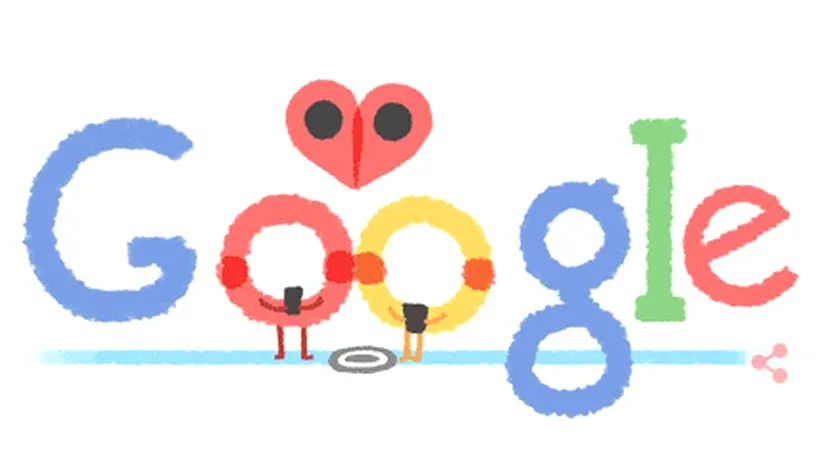 VALENTINE'S DAY. Google sărbătorește VALENTINE'S DAY, Ziua Îndrăgostiților, printr-un Doodle