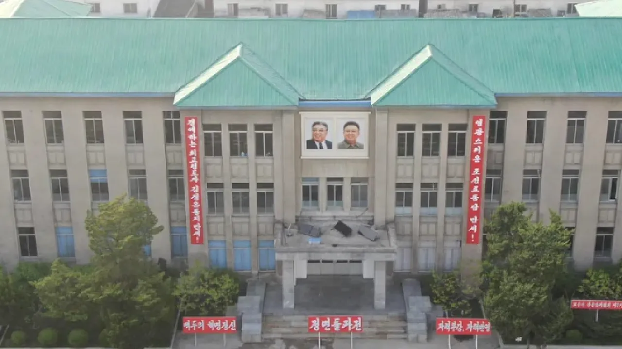 Imagini filmate cu drona în Coreea de NORD. „Eram în China, drona mea a zburat peste graniță”