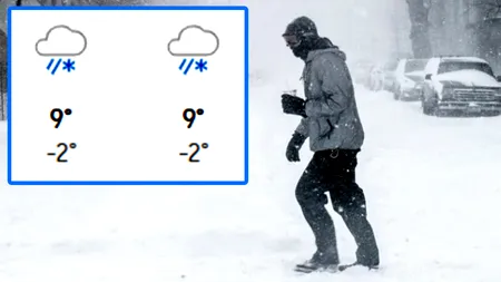 Lună aprilie ciudată în România! Meteorologii Accuweather anunță ninsori, viscol și temperaturi de iarnă