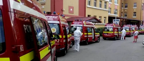 Imaginea pandemiei în România: coadă de ambulanțe SMURD în curte la ”Matei Balș” (VIDEO)