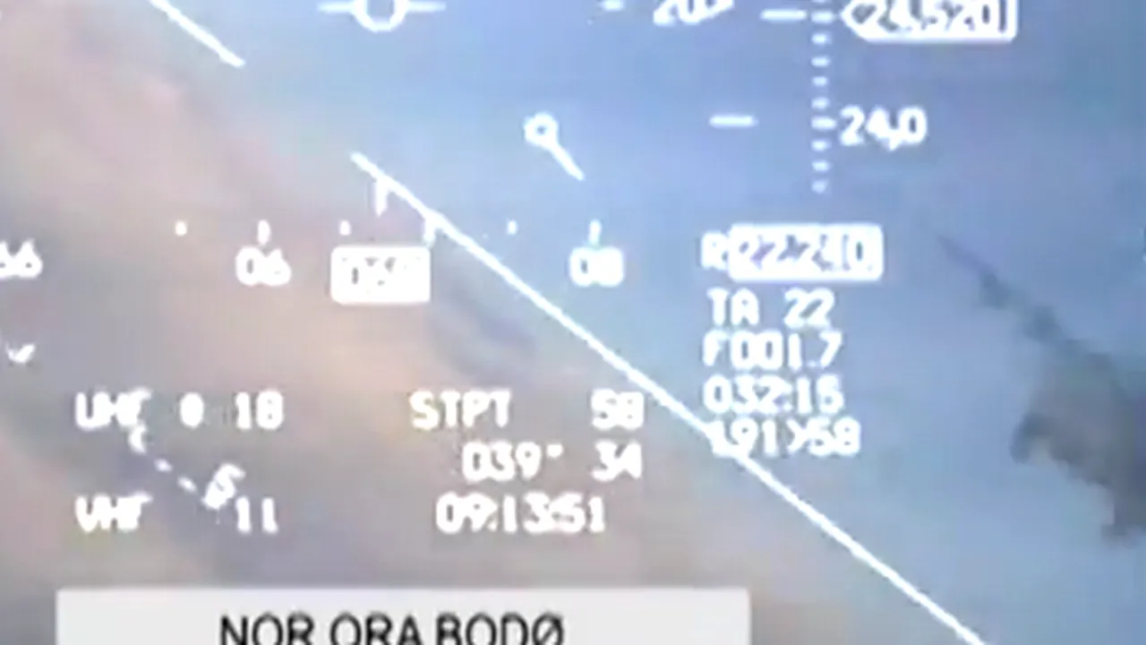 Armata norvegiană a filmat momentul în care un F-16 a fost aproape de o coliziune cu un Mig rusesc