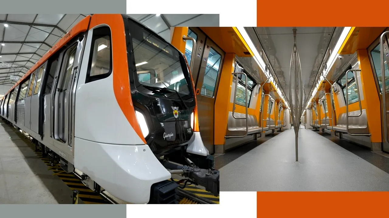 Primul metrou fabricat în Brazilia de Alstom a plecat spre București. Când va ajunge în Capitală trenul „Giurgiu”