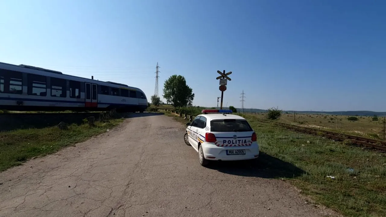 Un bărbat de 64 de ani a fost lovit de tren, pe calea ferată