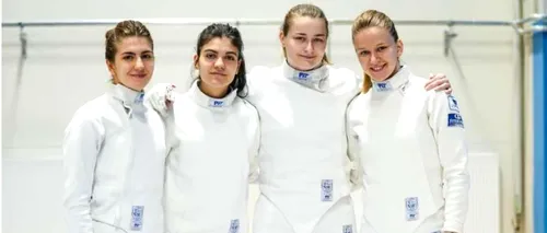 Emoție unică oferită de echipa feminină de spadă a României. Aur la Campionatul European de scrimă Under-23