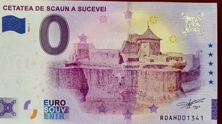 Cea mai nouă bancnotă de zero euro a fost pusă în vânzare la Suceava. La ce preț poate fi achiziționată