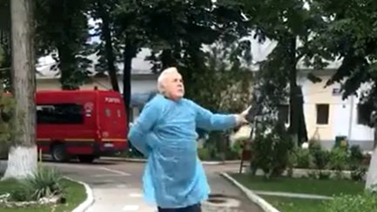 EMOȚIONANT. Povestea lui Teodor, bărbatul care a jucat hora în curtea spitalului după ce s-a vindecat de coronavirus. Își creşte singur nepoata cu autism