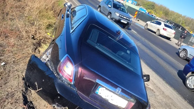 Rolls-Royce-ul lui Gigi Becali, implicat într-un ACCIDENT rutier în Ilfov / Când a ajuns Poliția, la fața locului a găsit doar mașina, nu și șoferul