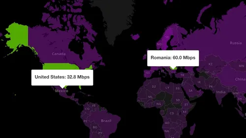 De ce internetul din România este de două ori mai rapid decât cel din SUA. Explicația este suprinzătoare