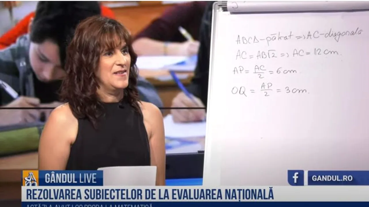 VIDEO| Evaluare Națională 2021. Cum trebuia rezolvat subiectul care face diferența în notare la Matematică