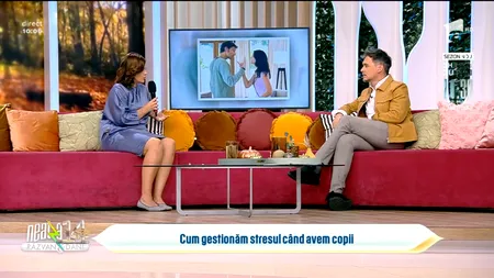 VIDEO | Cum putem gestiona stresul atunci când avem copii. Sfatul psihologilor: „Important este să nu facem din stres o patologie, să nu ajungem în distress. Nu facem din copil un confident”