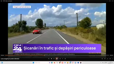 DN 67, afectat de ALUNECĂRILE de teren. Șoferii obligați să conducă pe contrasens