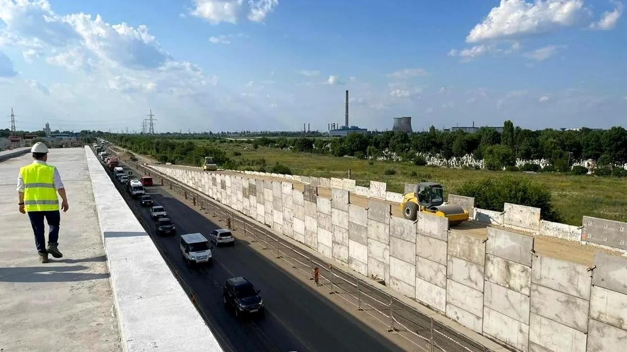 GALERIE FOTO | Cum se prezintă acum cel mai așteptat pasaj de pe Centura Capitalei: „Evoluție în grafic a lucrărilor de la Pasajul Domnești”