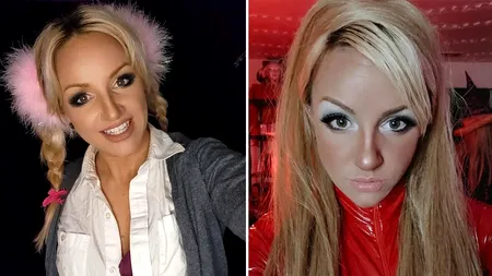 Câți bani câștigă zilnic tânăra din imagine, pentru simplul fapt că seamănă cu Britney Spears