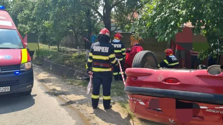 VIDEO | Încă un accident grav în Teleorman. Victima, preluată cu elicopterul SMURD