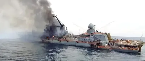 VIDEO| „Idiotule! Ce naiba faci?” Prima filmare cu perla marinei militare ruseşti înainte de scufundare