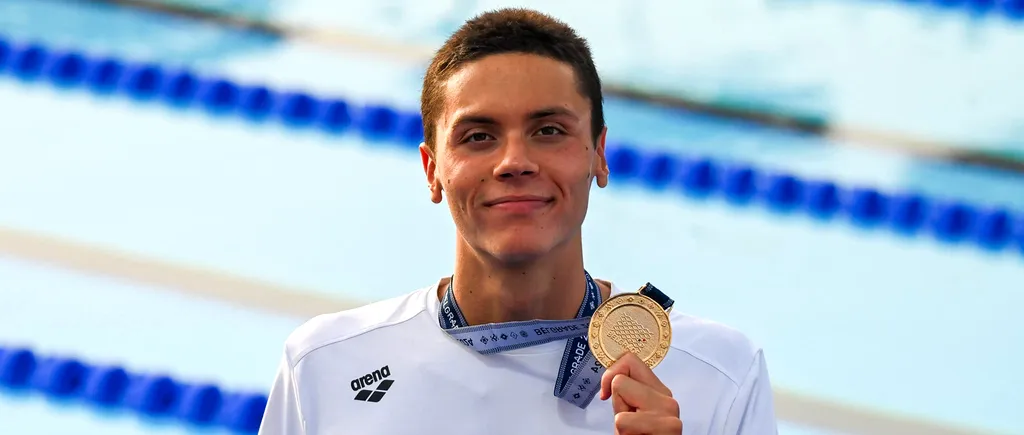 David Popovici a câștigat medalia de aur la proba de 200 de metri liber. A scris ISTORIE pentru România