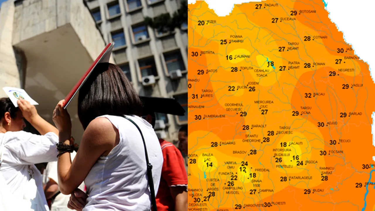 VREMEA ÎN IULIE. ANM: „Temperaturile vor depăși cu până la patru - cinci grade Celsius normele climatologice