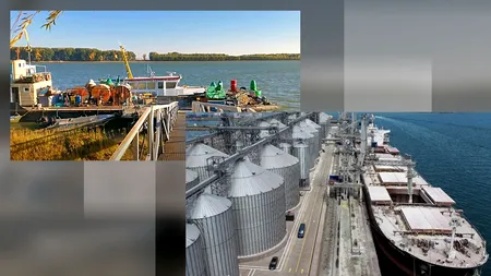 O navă sub pavilion românesc a fost lovită de dronele rusești lângă Galați. Ce pagube a suferit convoiul