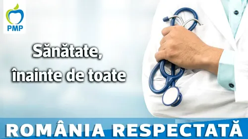 PMP cere președintelui Iohannis realizarea Programului Național de Sănătate