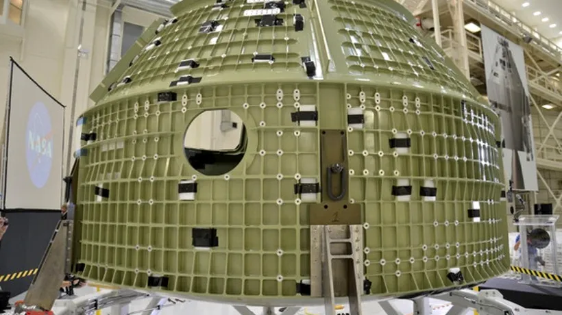 NASA a prezentat capsula spațială Orion, programată pentru misiune în 2014