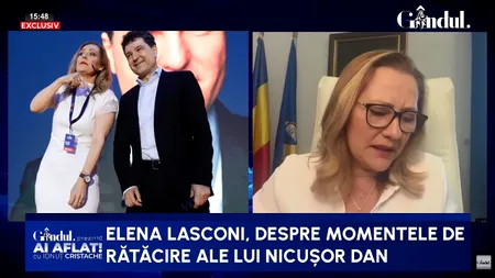 Elena Lasconi: „Nicușor Dan nu are suflet / Eu nu o să mai candidez niciodată”