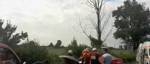 Doi morți și doi răniți într-un accident produs în timpul unei furtuni puternice, la Buzău