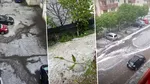 Vijelii violente cu grindină în Cluj. Pământul s-a acoperit de gheață. Imaginile dezastrului