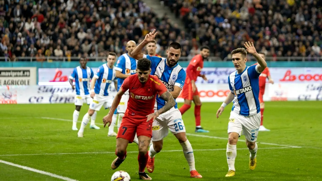 FCSB, doar 1-1 acasă cu Universitatea Craiova! Situația din ierarhia SUPERLIGII se complică pentru ambele formații