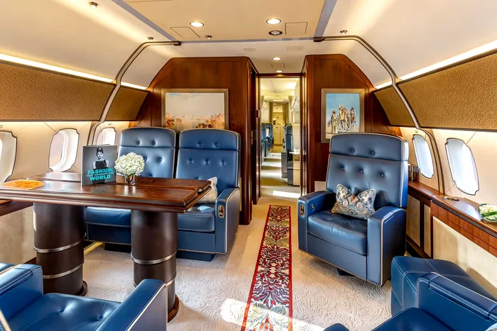 Avionul cu care merge preşedintele Iohannis în vizitele oficiale din America de Sud / Sursa foto: Global Jet
