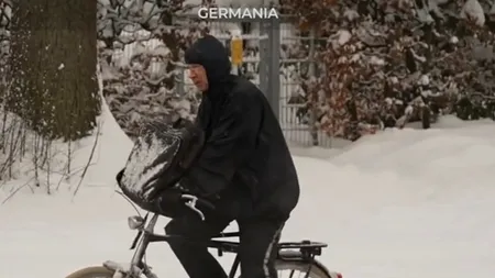 Europa, îngenuncheată de ger năprasnic și furtuni cu forță de uragan: „Rămâneți acasă”