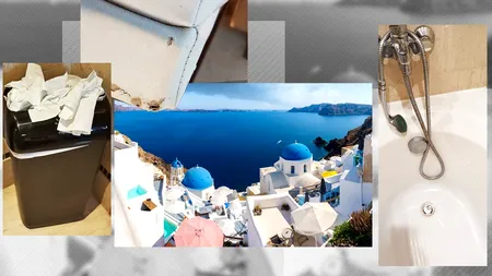 ȚEAPA pe care și-a luat-o o româncă în Grecia: „Nu vă luați după nota de pe Booking. Am plătit pentru 5 stele, dar ne e frică...”